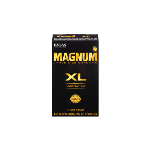 Trojan Magnum XL Lubricated Condoms, 12 ct