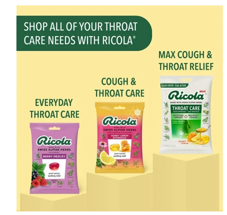Ricola Berry Medley Throat Drops, Delicious Throat Relief - 45 gallery