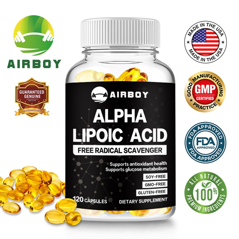 Alpha Lipoic Acid 600mg – Metabolism Booster, Blood Sugar Balance, Skin Health