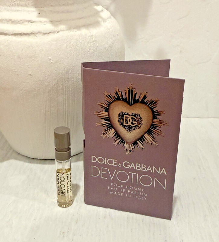 DOLCE & GABBANA DEVOTION Pour Homme EDP 1.5ml .05fl oz Carded SAMPLE SPRAY VIAL