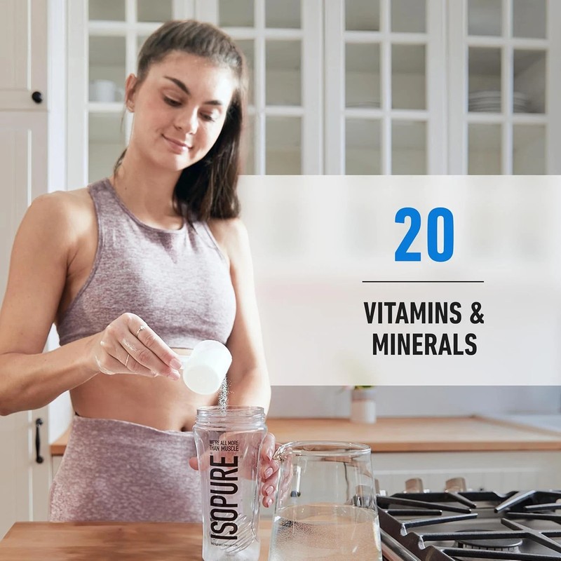 Zero Carb 100% Pure Whey Isolate Protein Powder, Lactose Free, Gluten Free, with gallery