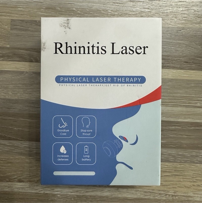 Portable Battery Powered Nose Laser Therapy Device for Cold & Flu Relief