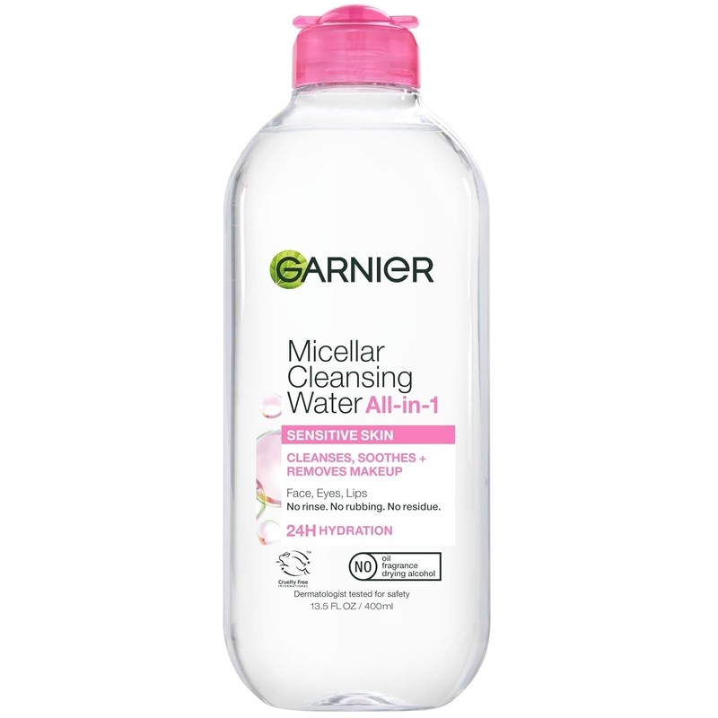 Garnier Micellar Water, Hydrating Facial Cleanser & Makeup Remover, 13.5 Fl Oz