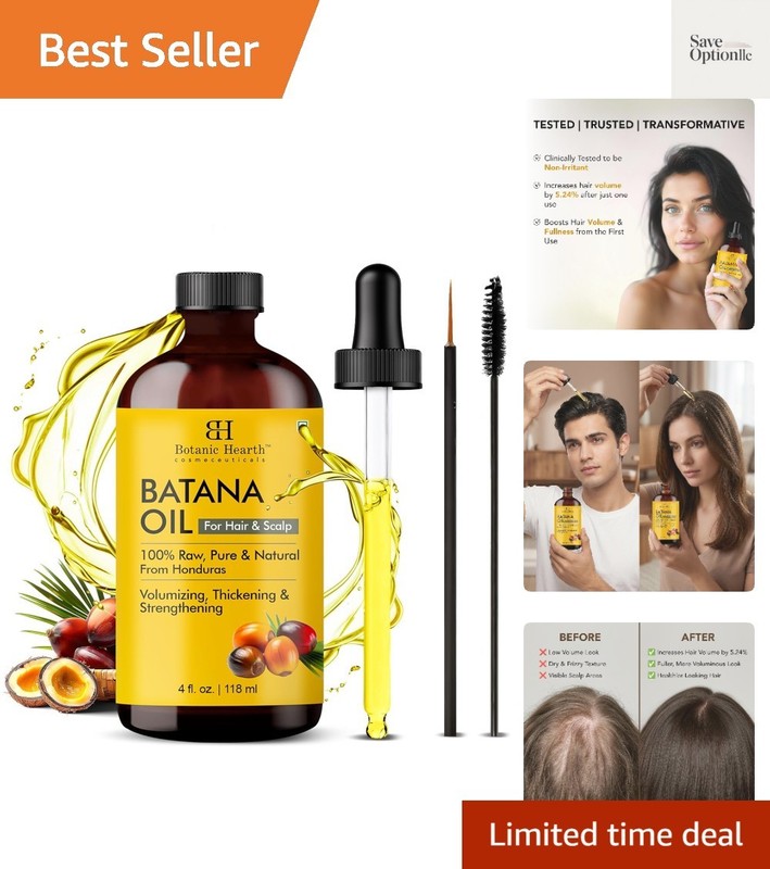 Batana Oil for Hair Growth & Hair Treatment Oils 4 Fl Oz | Dr Sebi Inspired, …