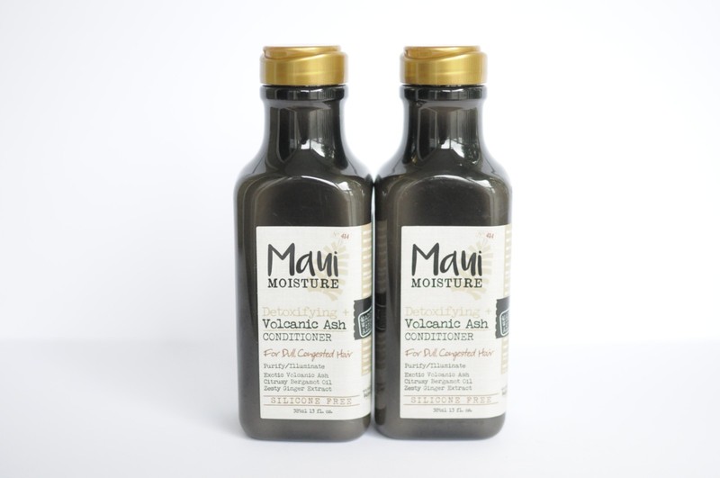 Maui Moisture Volcanic Ash Detoxifying Conditioner 13 fl oz Silicone Free x2
