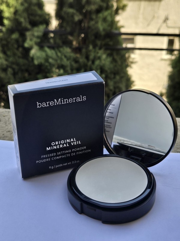 bareMinerals Original Mineral Veil Pressed Setting Powder, Translucent – 0.3 oz
