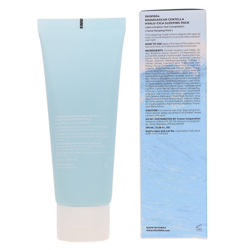 SKIN1004 MADAGASCAR CENTELLA HYALU-CICA SLEEPING PACK 3.38 OZ~ New ~ Opened Box gallery