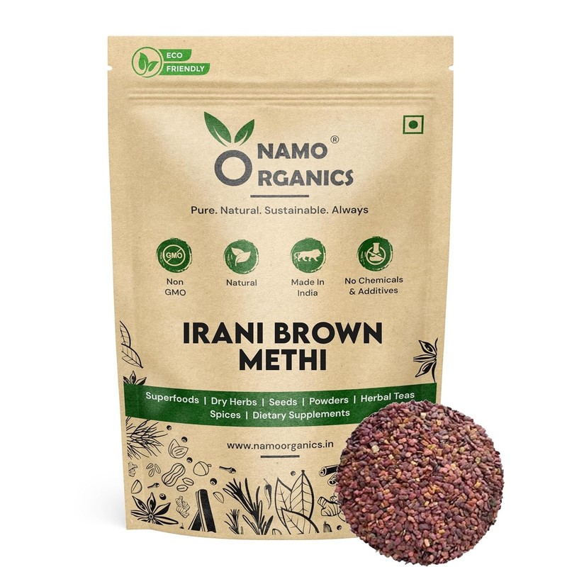 Namo Organics – Irani Methi 100g For Red Fenugreek Whole Seeds Antioxidants