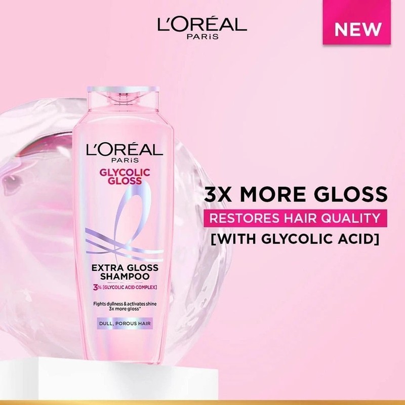 L'Oreal Paris Glycolic Gloss Shine Boosting Shampoo - 200Ml gallery