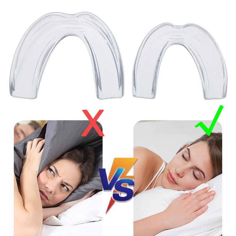 Stop Snoring Mouthpiece Sleep Apnea Guard Bruxism Anti Snore Pure Grind Aid Tray gallery