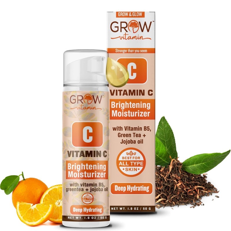 TruSkin Vitamin C Brightening Face Moisturizer Cream Green Tea Scent 1.8 oz