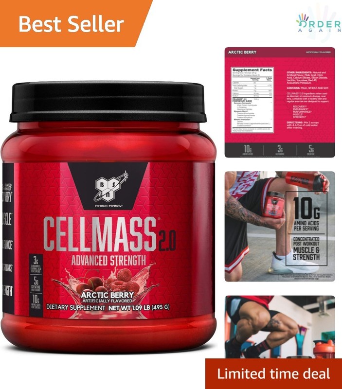 Post Workout Recovery Powder Creatine BCAA Glutamine Keto Arctic Berry