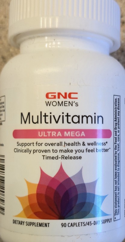 GNC ULTRA MEGA Multivitamin 90 Caplets ( 45 Servings ) BEST BY 07/26