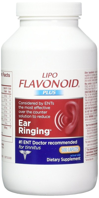 Lipo-Flavonoid Plus Ear Ringing Caplets 500 Count (Pack Of 2 Bottles)