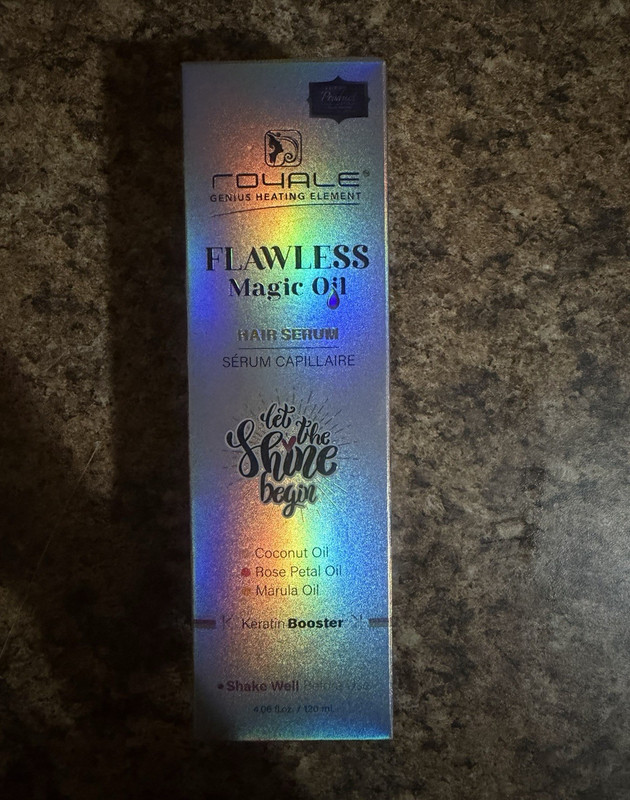 Royale Flawless Magic Oil Hair Serum Shine, Keratin, Coconut/Rose 4.06 fl oz