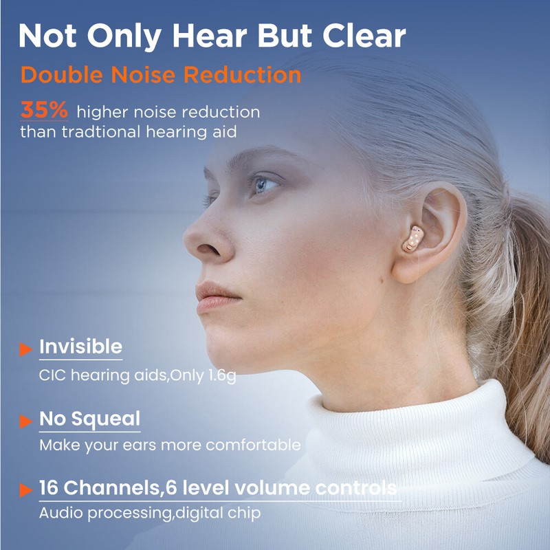 Mini Hearing Aids Digital Invisible In Ear Small Sound Voice Amplifier Enhancer gallery