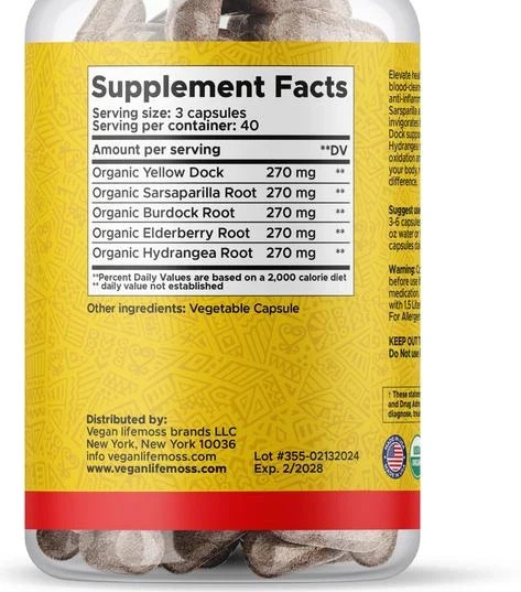 Blood Purifying Capsules - Circulation & Wellness Support - 60 Capsules gallery