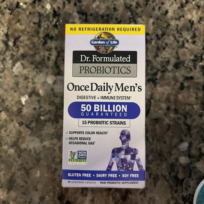 Dr. Formulated Probiotics Once Daily Men’s 50 Billion 30 Veg Capsules 08/26+