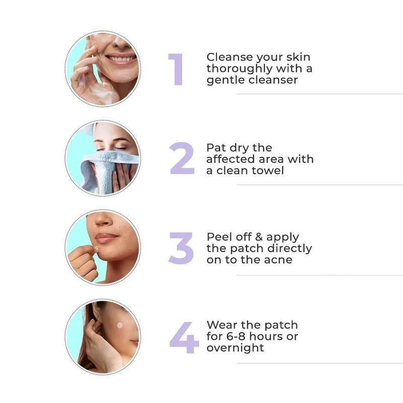 BOSSIE Pimple Patches 108 Dots 100% Hydrocolloid Pimple Patches ACNE for Face gallery