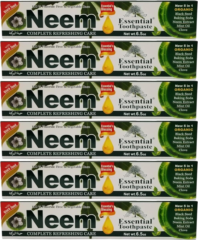 Pasta Dental Neem Essential Nueva Formula 5 En 1 Paquete De 6
