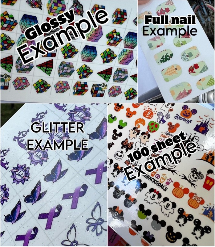 Grateful Dead Waterslide Finger Nail Decals Instructions set of 50 Bonus JH gallery