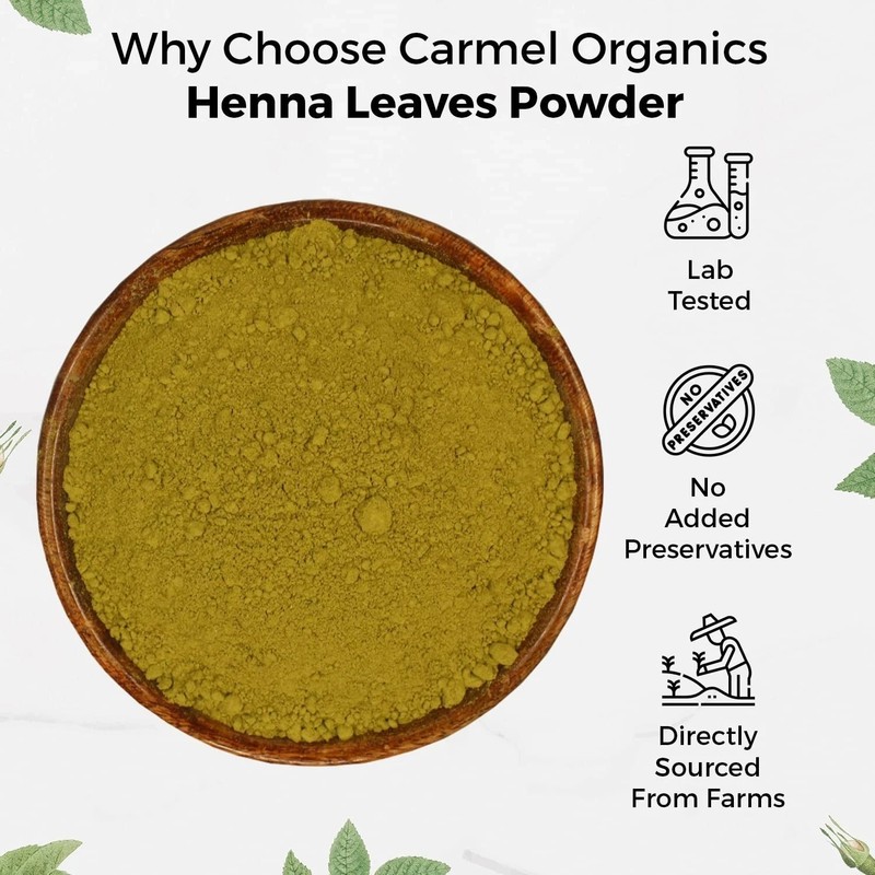 Carmel Organic Herbal Henna Leaves Powder 340gm gallery