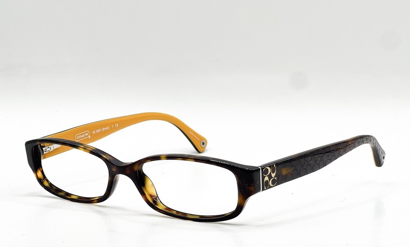 Coach Hc 6001 5055 Dark Tortoise Authentic Rectangle Eyeglass Frames 50-15-135