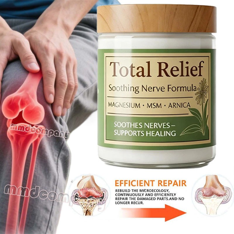 Total Relie-f Magnesium Cream, Nerve Relief Magnesium Soothing Cream 80g US