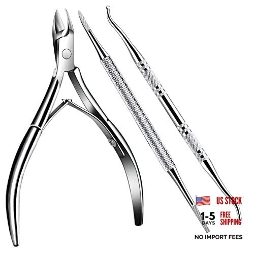 Ingrown Toenail Tool, Pedicure Tools for Feet, Stainless Steel Ingrown Silver