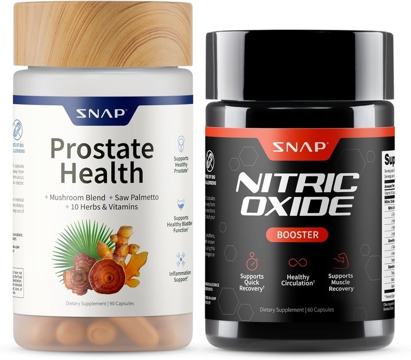 Prostate Health & Nitric Oxide Booster Bundle - 90+60 Vegetarian Capsules gallery