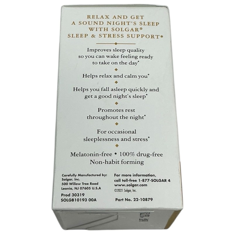 Sleep & Stress Support, 30 Veggie Capsules- Melatonin, Gluten, Wheat, Dairy Free gallery
