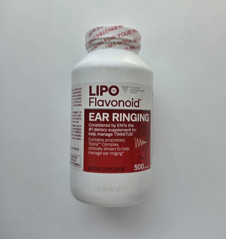 Lipo – Flavonoid – Ear Ringing – 500 Caplets – Expiration Date: 11/2028