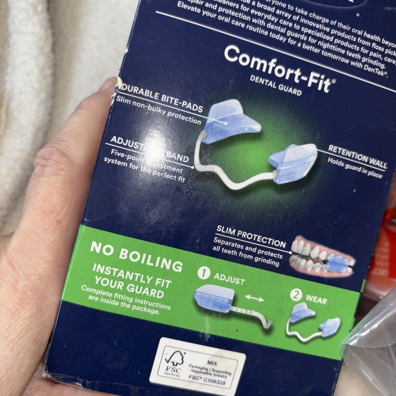 DenTek Comfort-Fit Dental Guard For Night Time Teeth Grinding 2 Pack with Case gallery