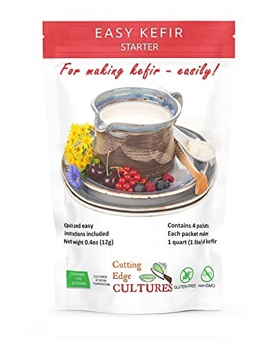 Easy Kefir Starter Culture 4 Pack - Probiotic Fermentation, 20g for Homemade Kef gallery