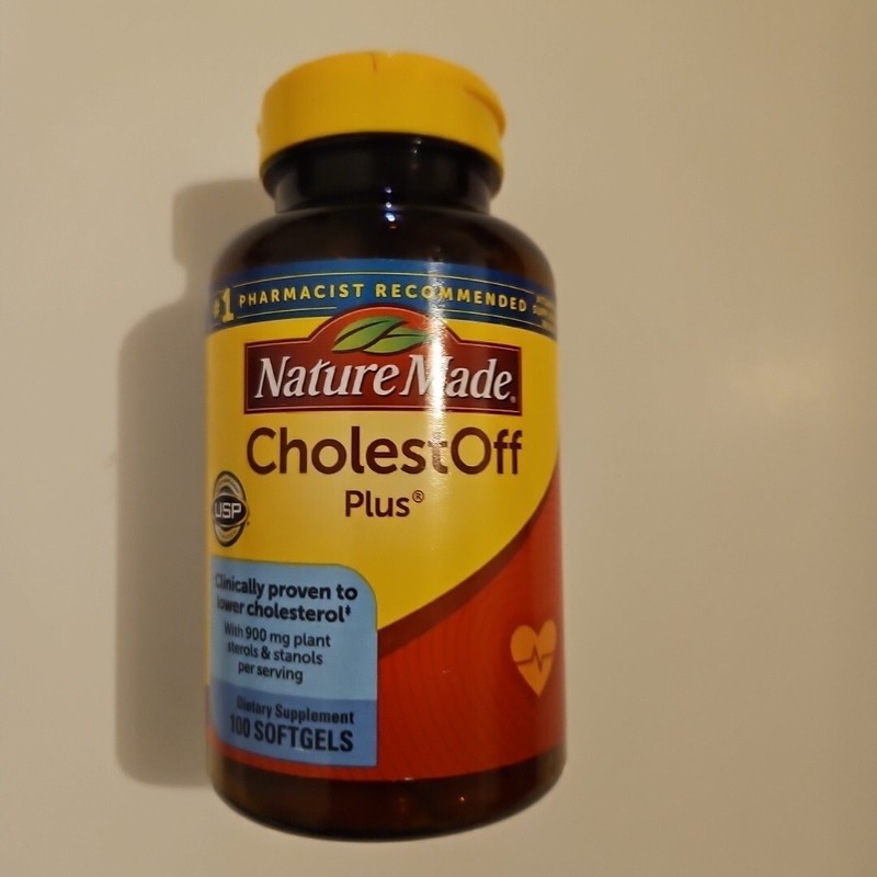 Nature Made Cholestoff Plus Dietary Supplement 100 Softgels Exp 2025+