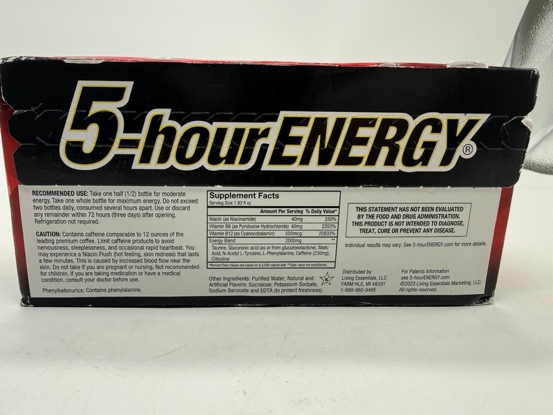 5-hour ENERGY Extra Strength Berry - 1.93 fl oz , Pack of 10 0 Cals Exp 9/27 gallery
