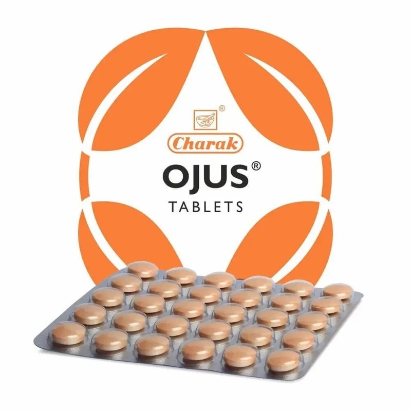 10 X Charak Ayurveda Ojus 30 Tablets Ayurvedic Herbal Product