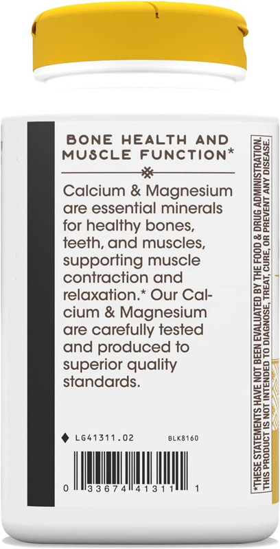 Nature's Way Calcium & Magnesium Mineral Complex, Muscle & Bone Health, 750 mg gallery