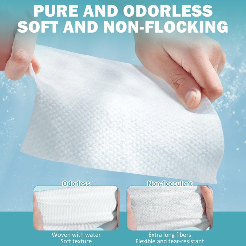 Face Towels, Disposable Face Towel 100 Count, Makeup Remover Dry Wipes, Soft ... gallery