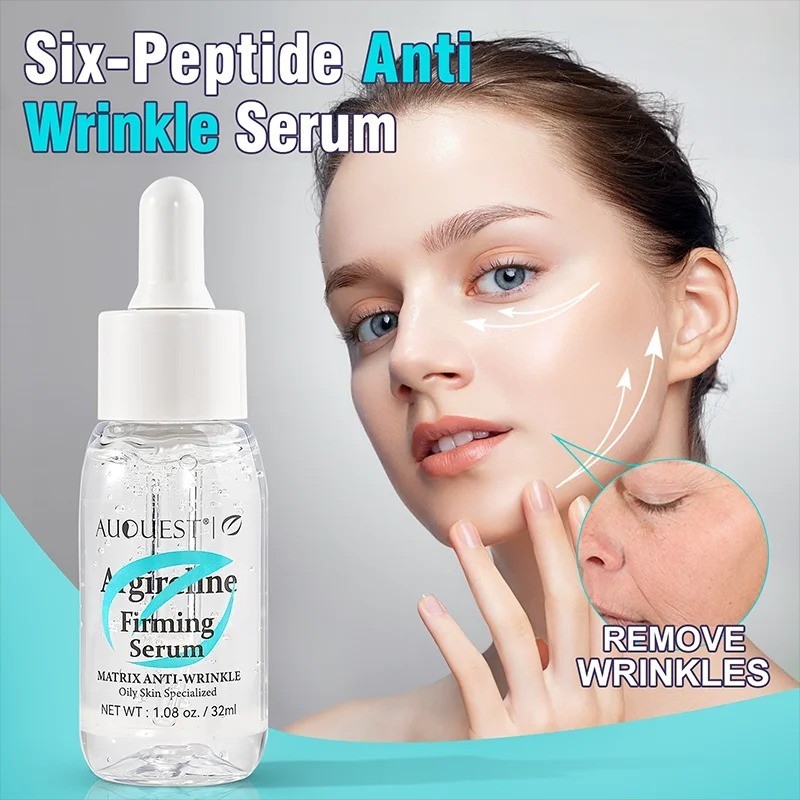 Six-Peptide Anti-Wrinkle Hyaluronic Acid Face Serum Whitening Fade Fine Lines
