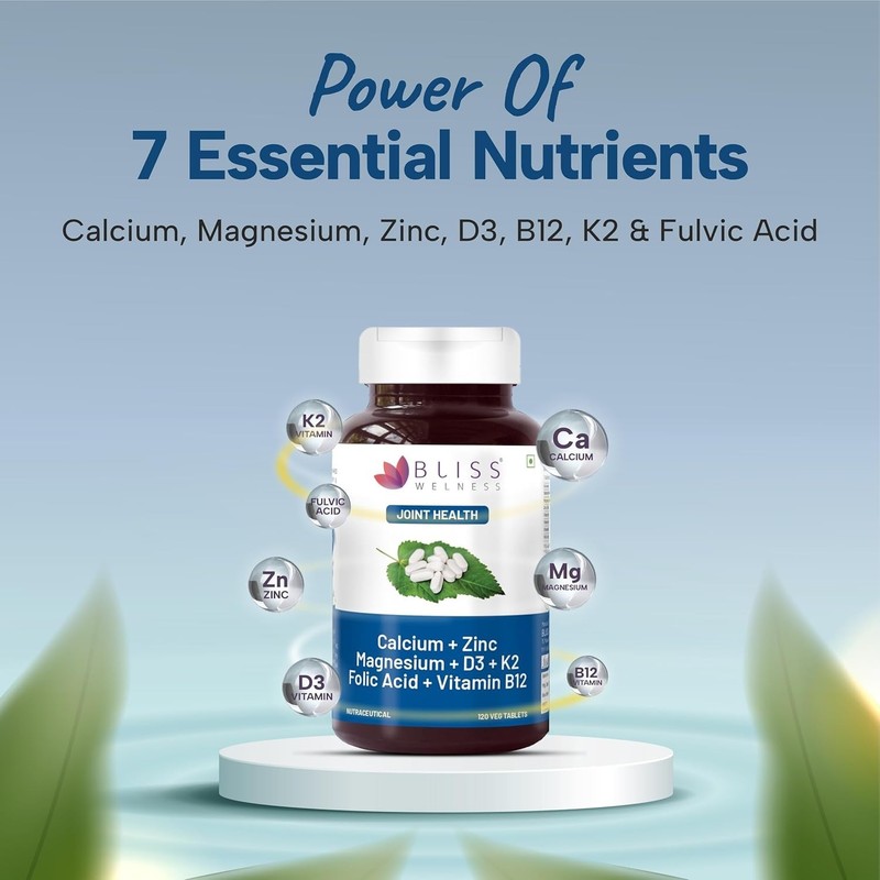 Bliss Wel.ness Calcium Magnesium Zinc 120 Tabs Pack of 5 gallery