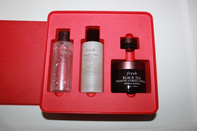 fresh Black Tea Cleanser, Essence & Face Cream Set with Kombucha gallery