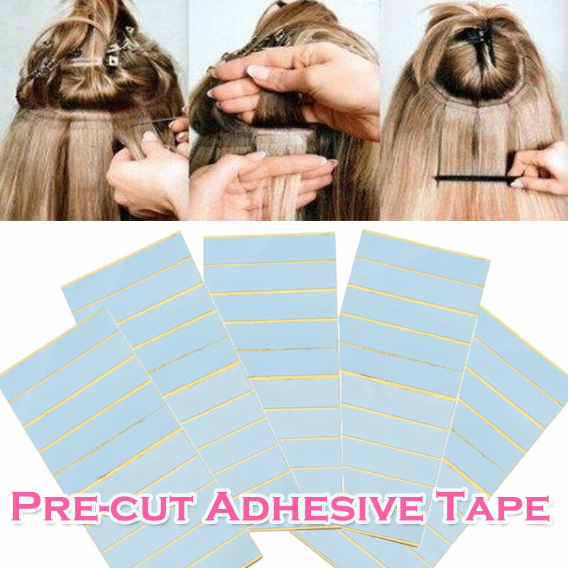 100PCS Double Sided Adhesive Super Tape For Hair Extensions Skin Weft Waterproof